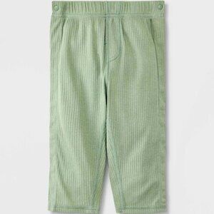NEW! Cat & Jack Baby Infant Side Snap Pants, Sage Green